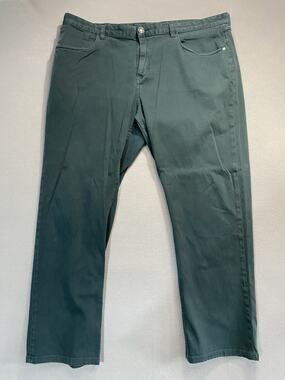 ROBERT GRAHAM Mens Jeans Size 42 Classic Yates Green Cotton Denim